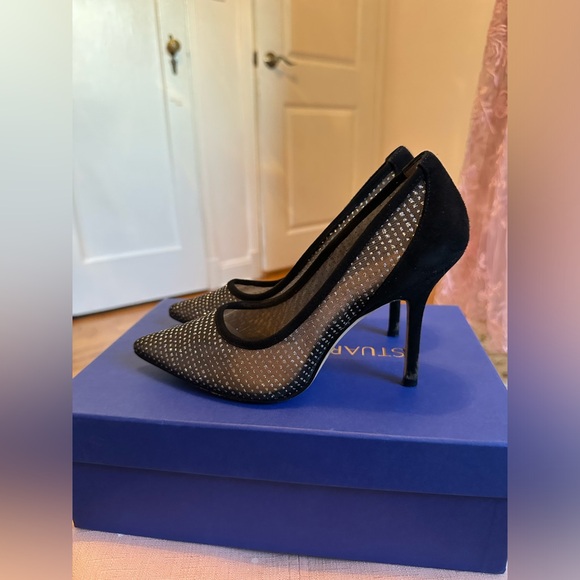 Stuart Weitzman Shoes - Black sparkly pumps